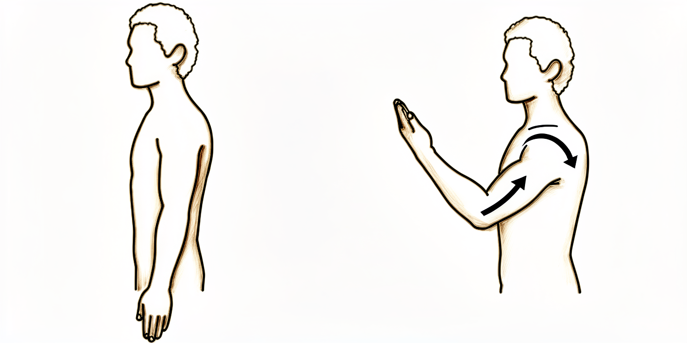 Bend and straighten the elbow.