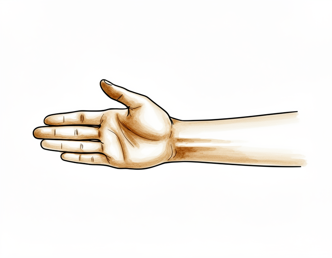 Straighten the fingers fully, then push a little further with the other hand.